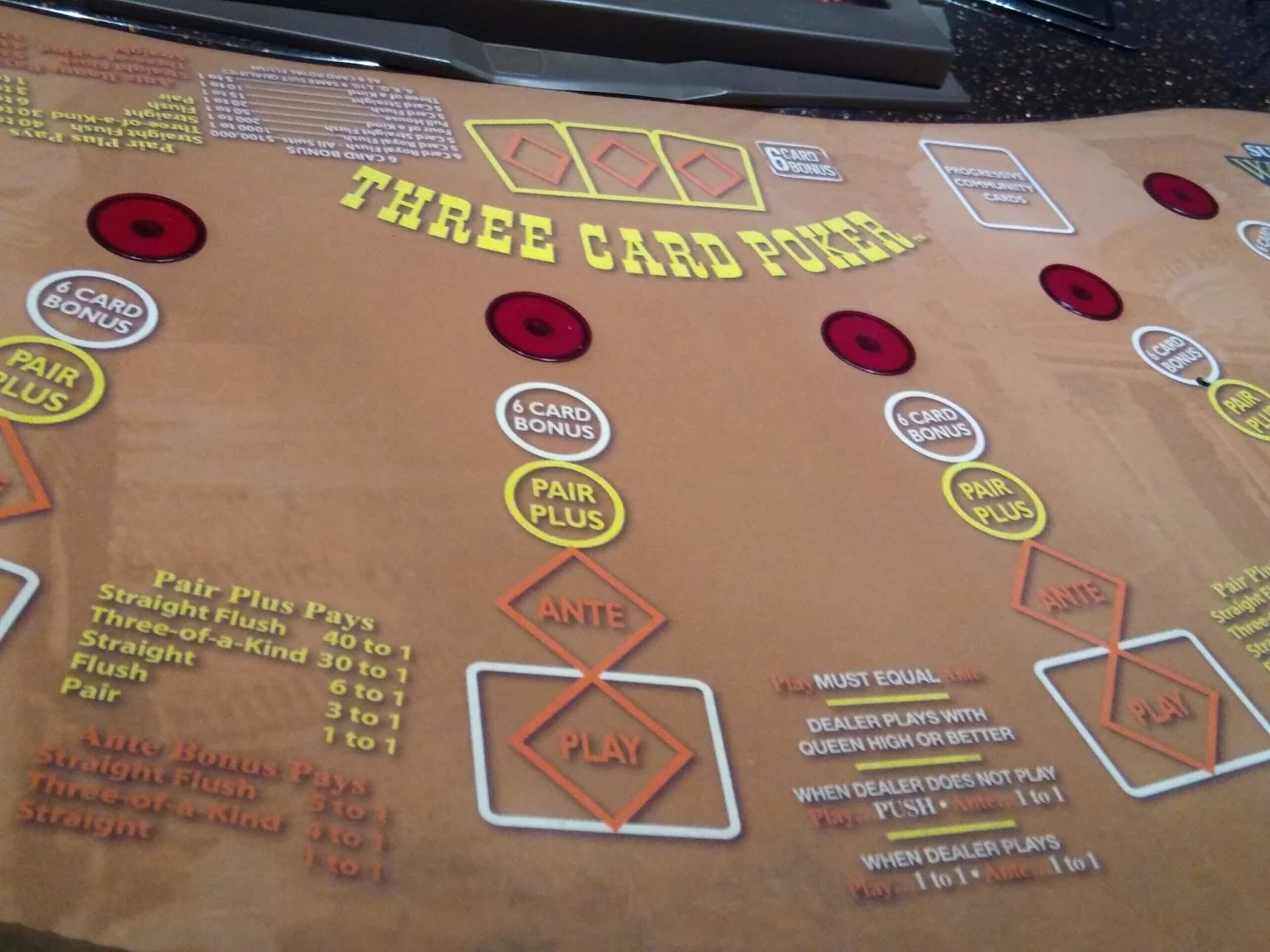 Poker holding of four cards of the same suit